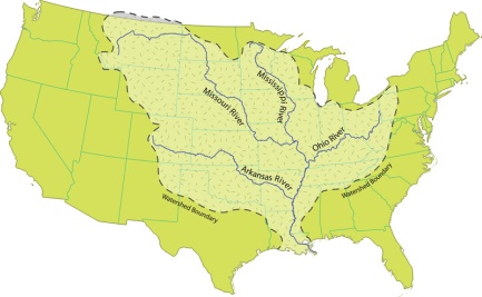 Mississippi River - Watershed Map